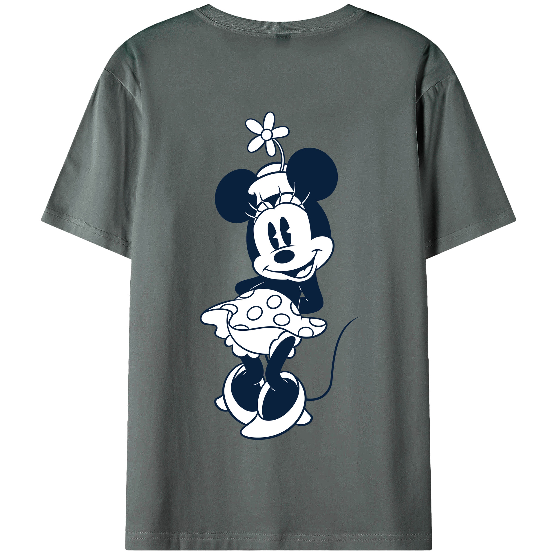 （画像用） ミッキーマウス Mickey Mouse 綿100％半袖Tシャツ（背面プリント）